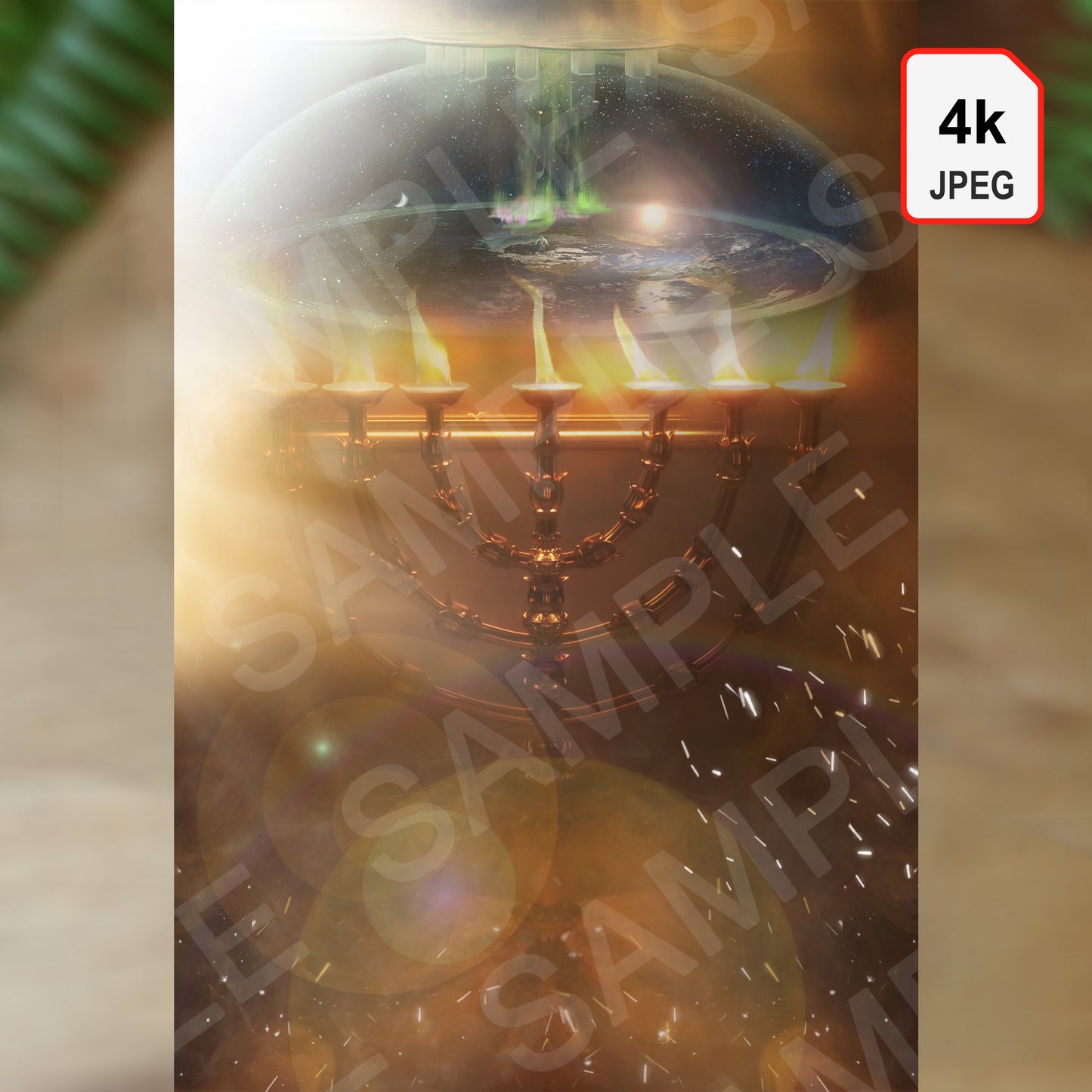 Mystery of The Menorah (Digital Wallpaper)