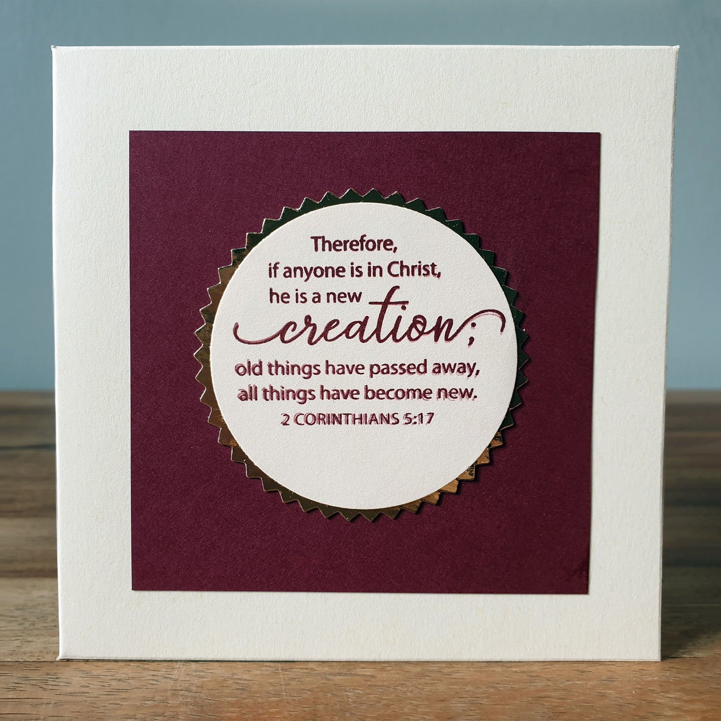 Greeting Cards | Edifying Scriptures 6 Pack (Small-Red) Unique Variations to Edify One Another | FREE DELIVERY