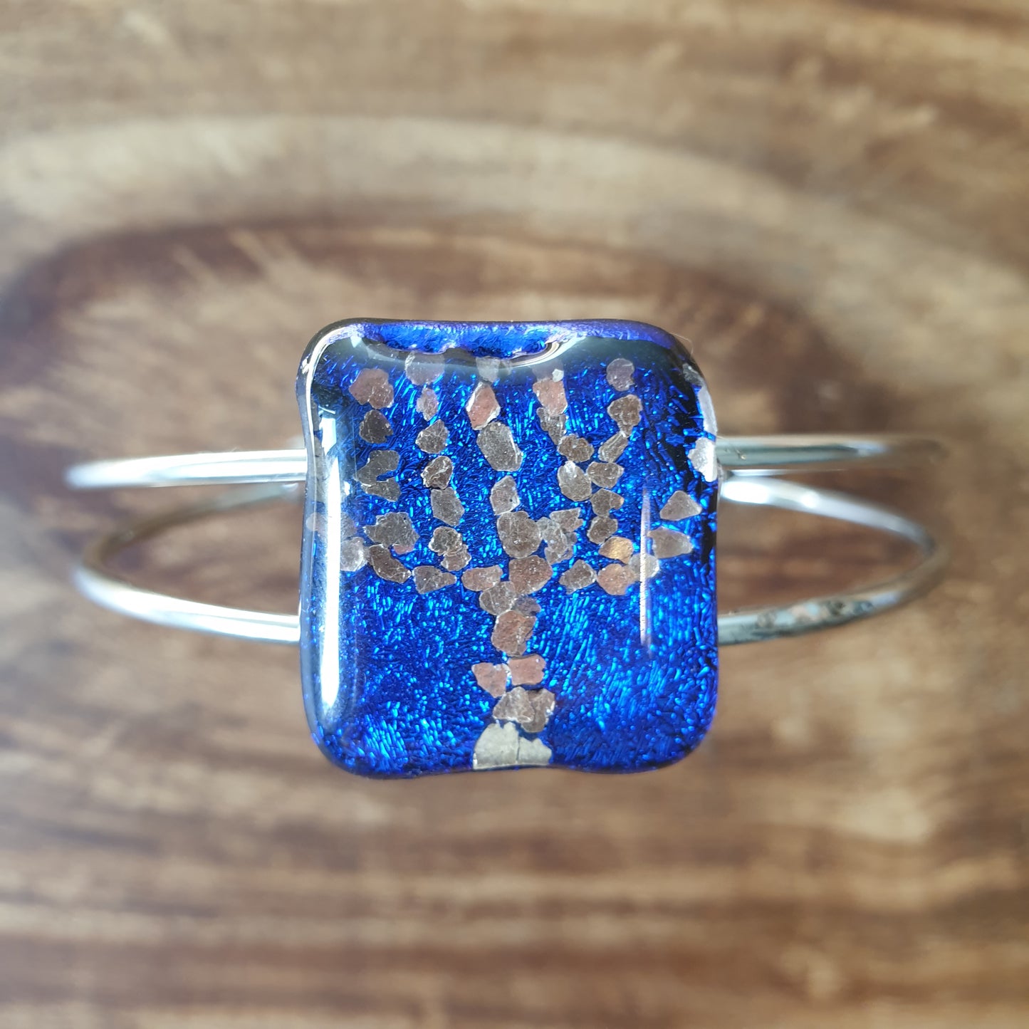 Glass Fused Menorah Bangle (Medium Size) | FREE DELIVERY