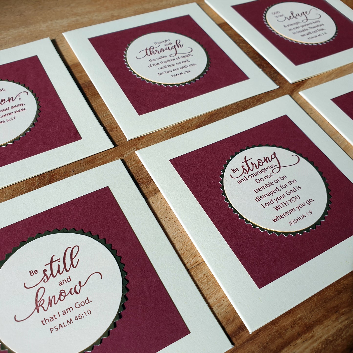 Greeting Cards | Edifying Scriptures 6 Pack (Small-Red) Unique Variations to Edify One Another | FREE DELIVERY
