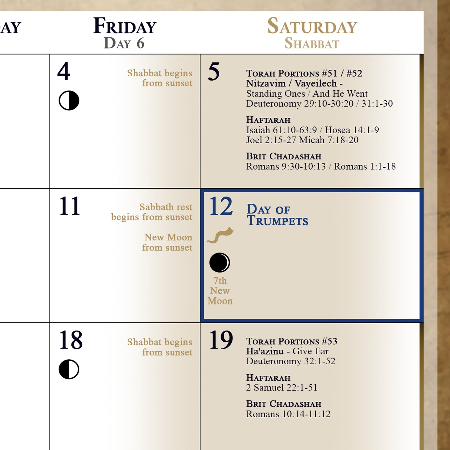 (UK & Other) Biblical Calendar from April 2026 to March 2027 | YHVH's Feast Days, New Moon Dates, Shabbat Torah Portion Schedule, Mazzaroth