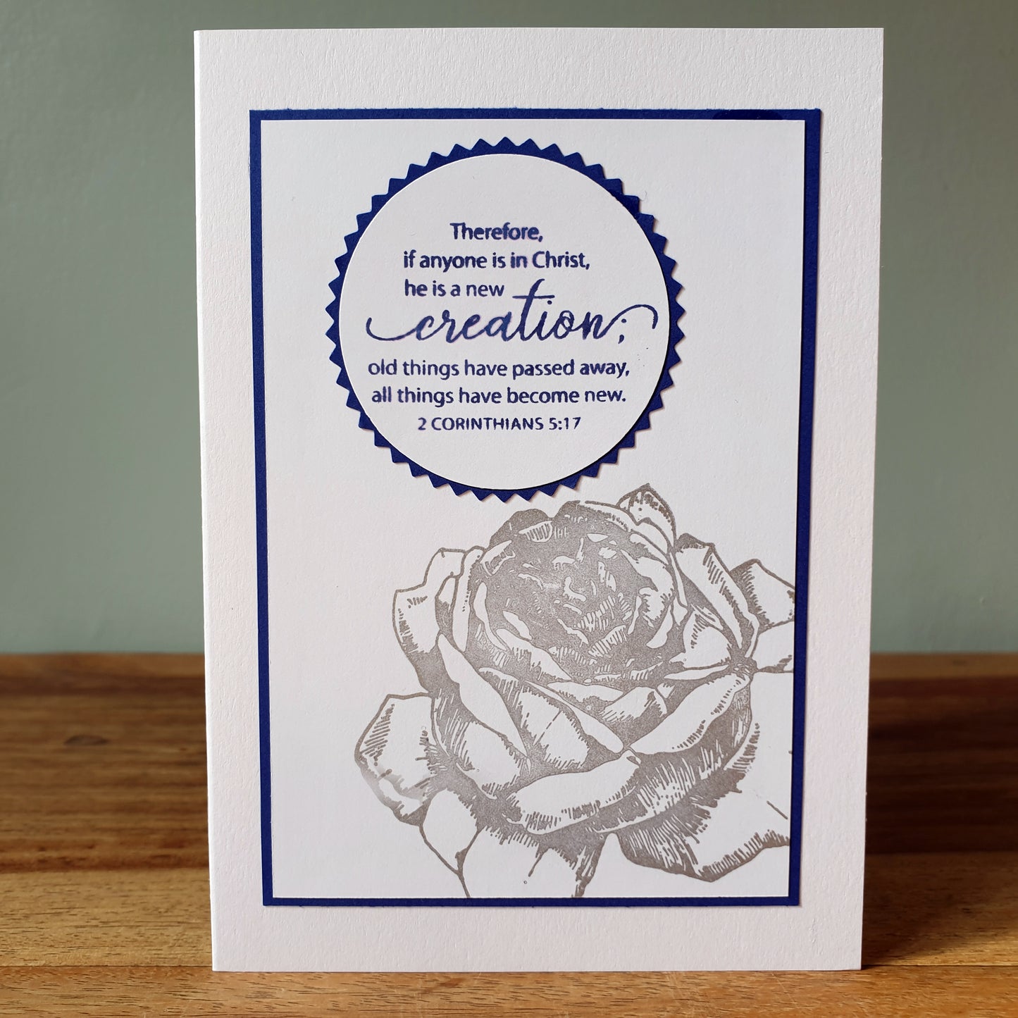 Greeting Cards | Edifying Scriptures 5 Pack (Medium-Blue) Unique Variations to Edify One Another | FREE DELIVERY