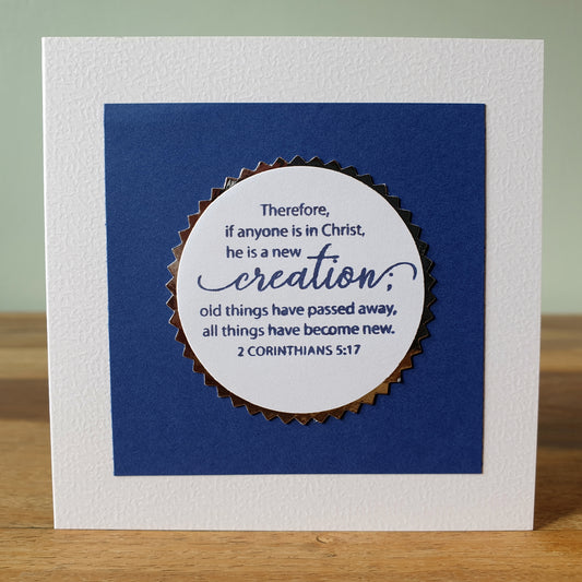 Greeting Cards | Edifying Scriptures 6 Pack (Small-Blue) Unique Variations to Edify One Another | FREE DELIVERY