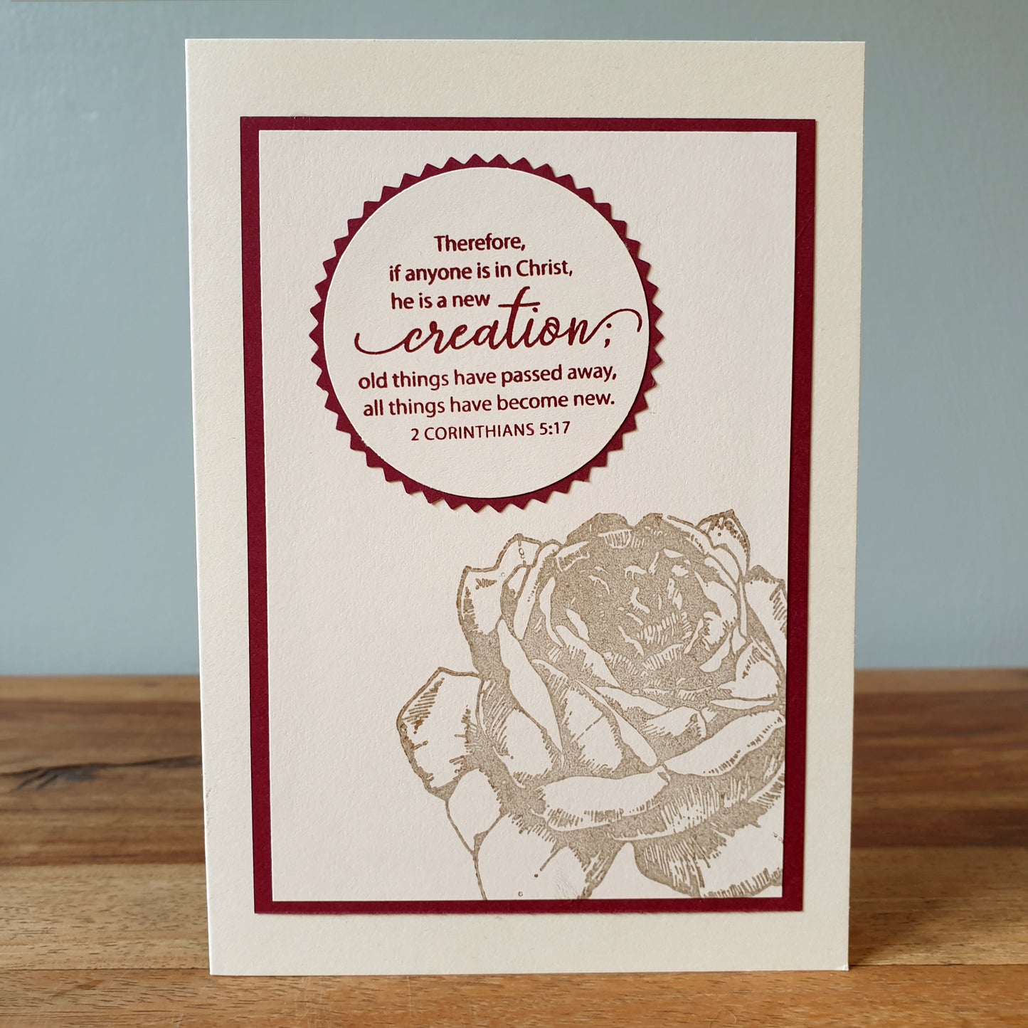 Greeting Cards | Edifying Scriptures 5 Pack (Medium-Red) Unique Variations to Edify One Another | FREE DELIVERY